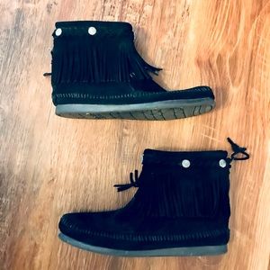 Minnetonka Ladies Blank Suede Leather Moccasin 8.5